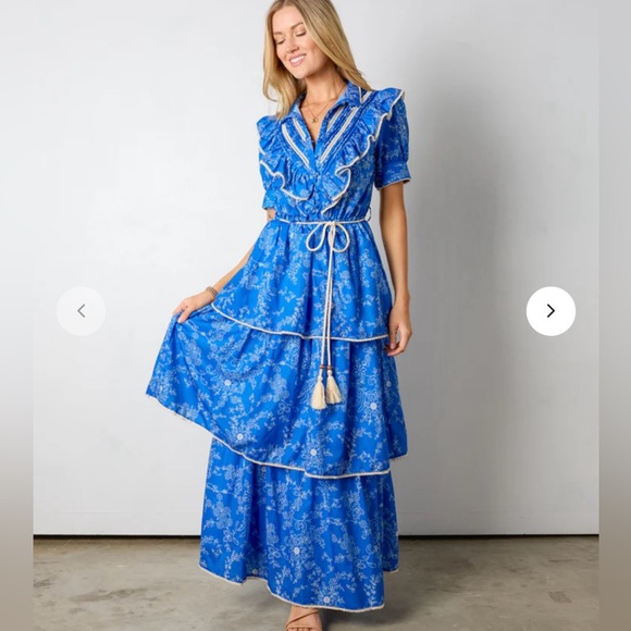 Tiered Floral Dress - Picture 1 of 5